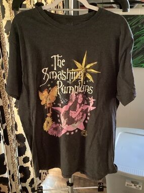 The Smashing Pumpkins Charcoal Graphic Short Sleeve Tee